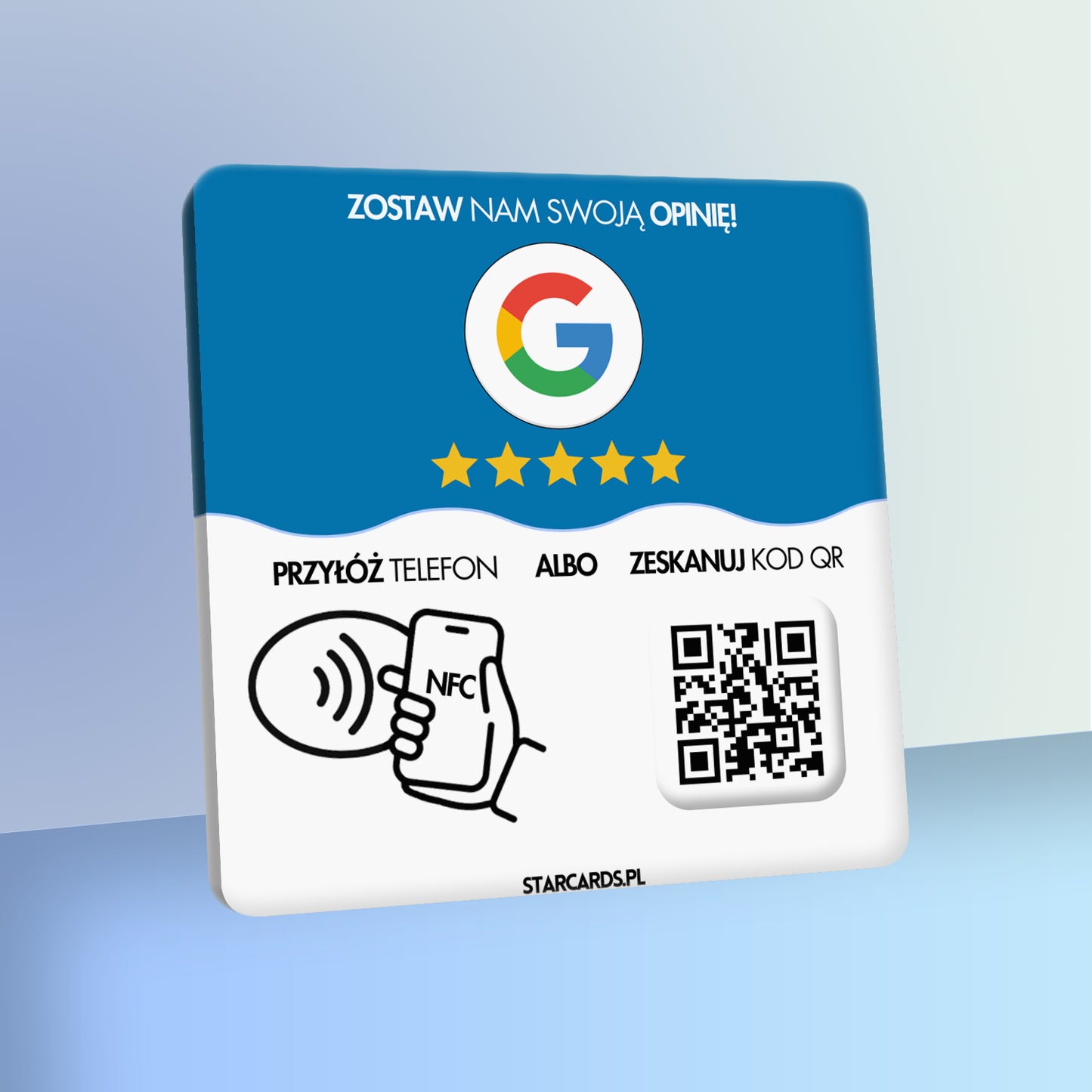 Plate-NFC-Starcards-Opinie-Google-1